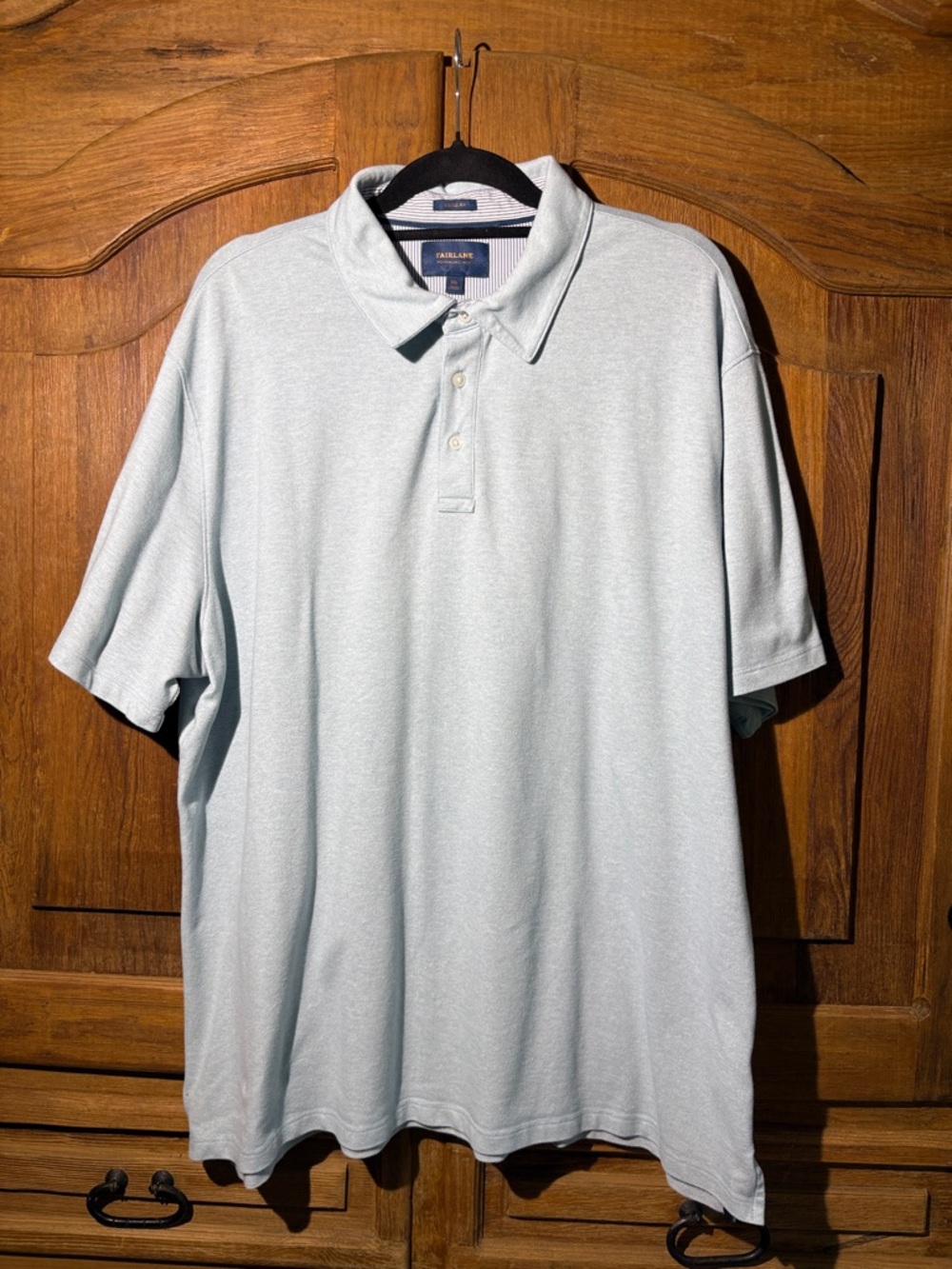 Fairlane Performance Pique Men's Light Blue Performance Polo